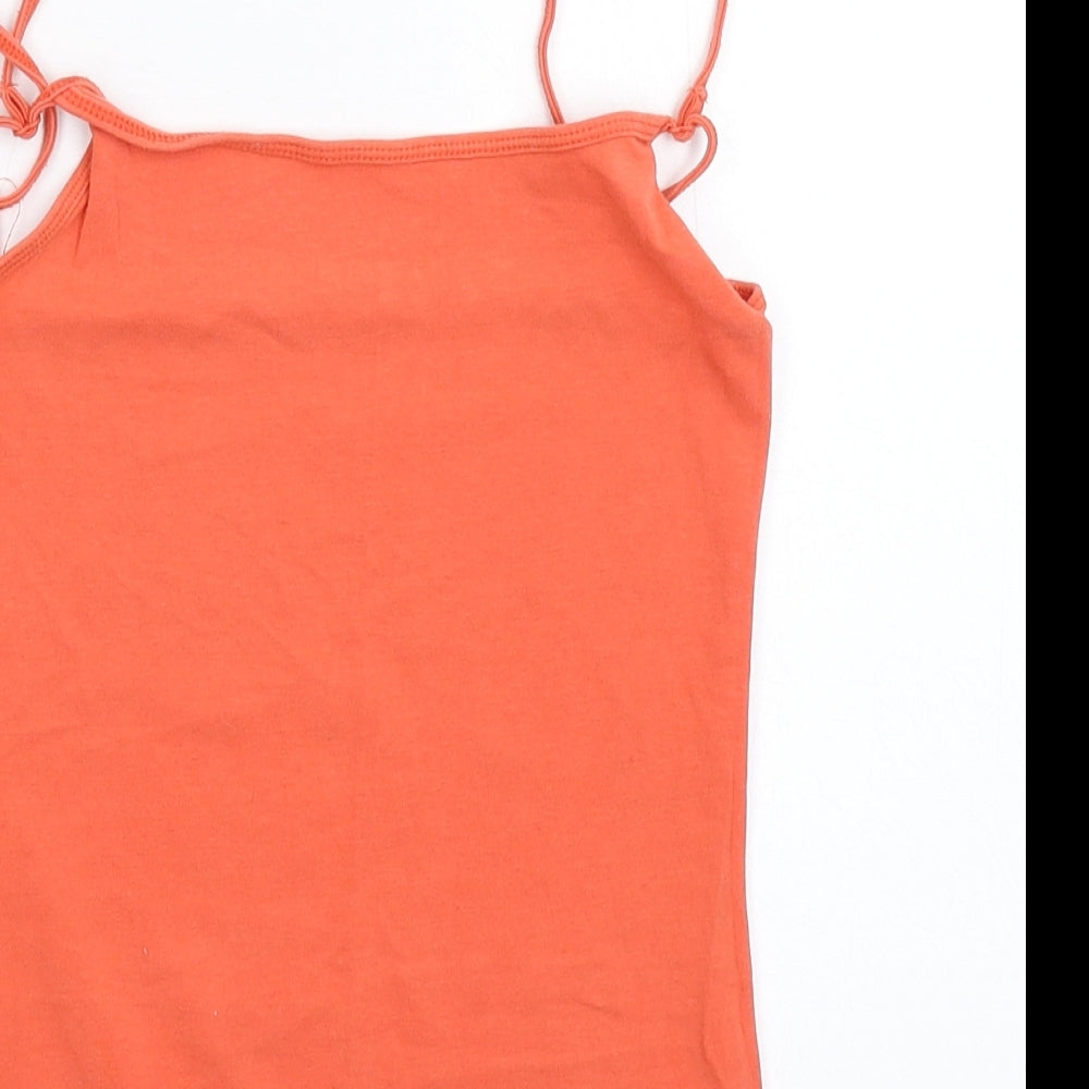 Womens UK Size 6 Atmosphere Orange Basic Tank