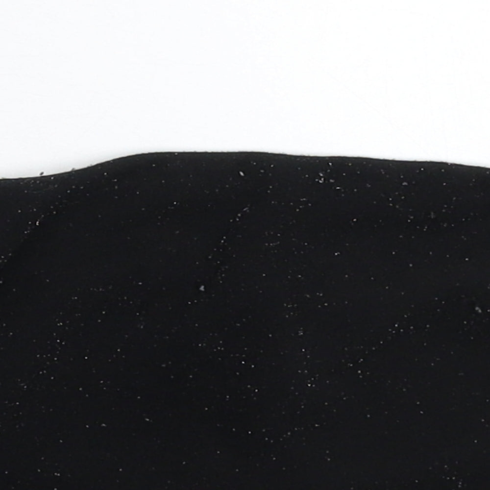 Womens UK Size 10 New Look Black Cropped Tank