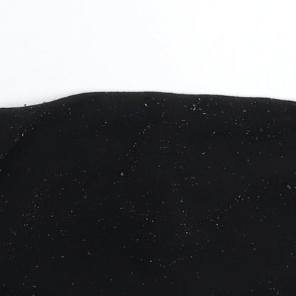 Womens UK Size 10 New Look Black Cropped Tank