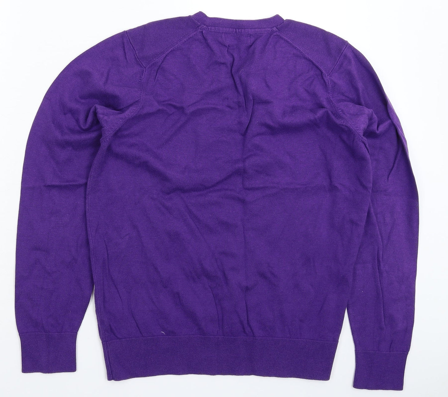 Autograph Mens Purple  Knit Pullover Jumper Size M