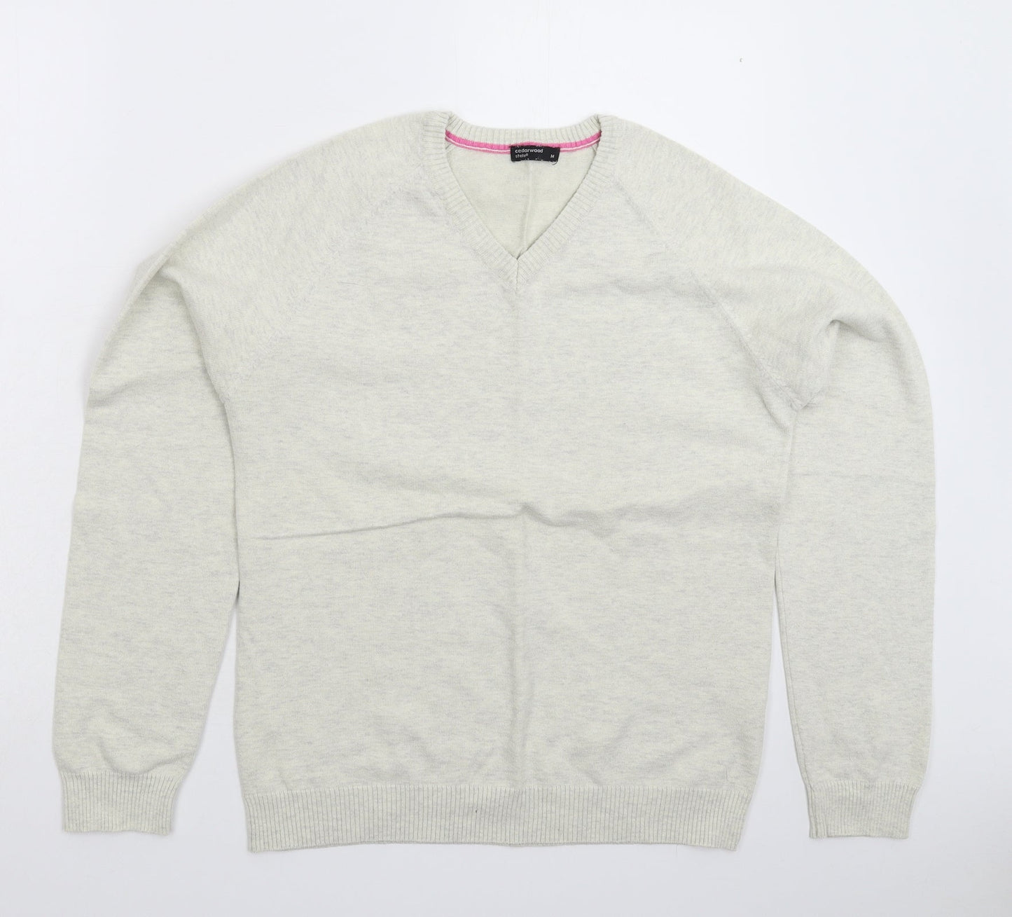 Cedar Wood State Mens Grey  Knit Pullover Jumper Size M