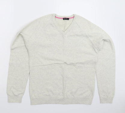 Cedar Wood State Mens Grey  Knit Pullover Jumper Size M