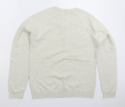 Cedar Wood State Mens Grey  Knit Pullover Jumper Size M