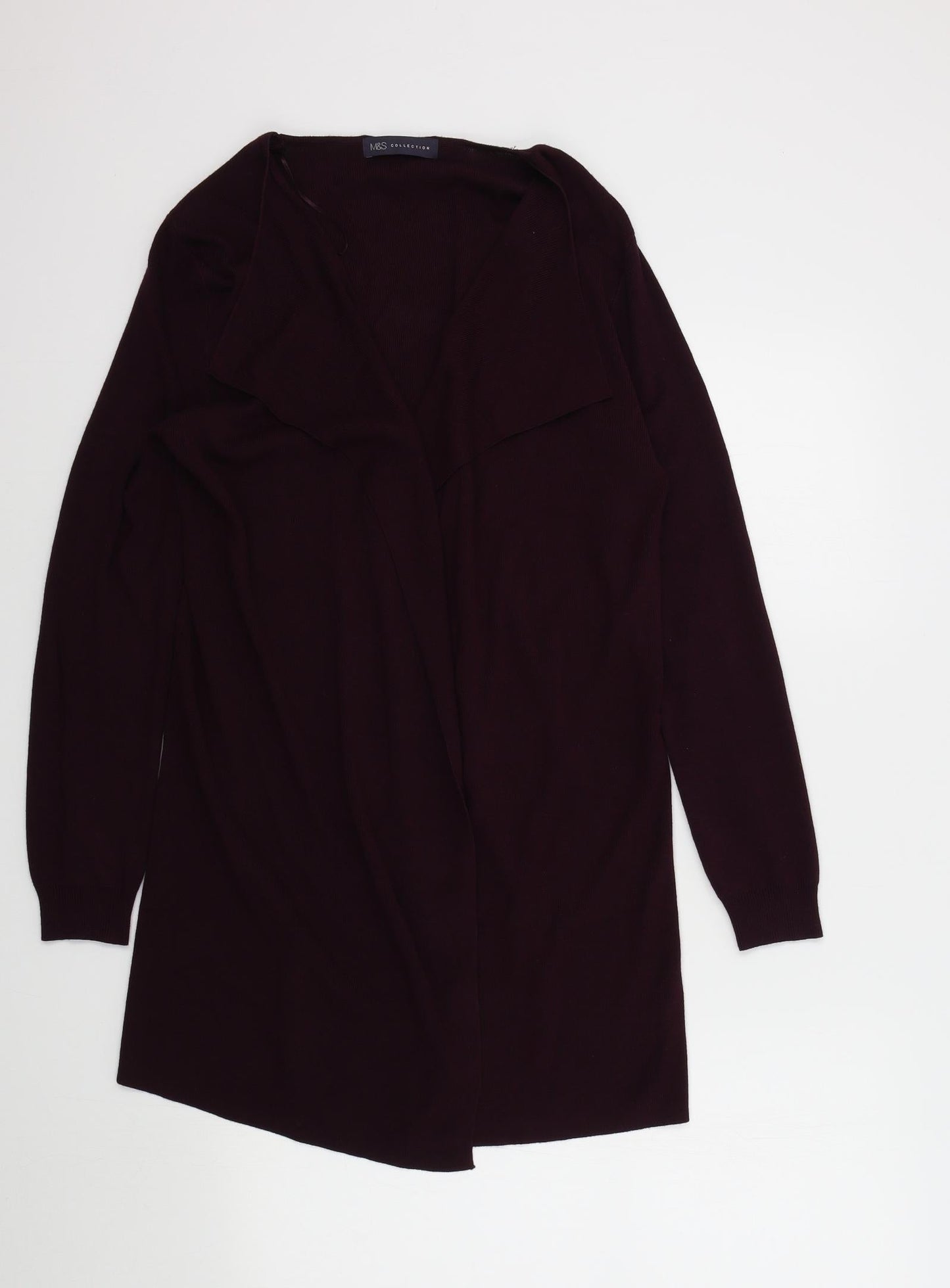 Womens UK Size M M&S Purple Cardigan Jumper