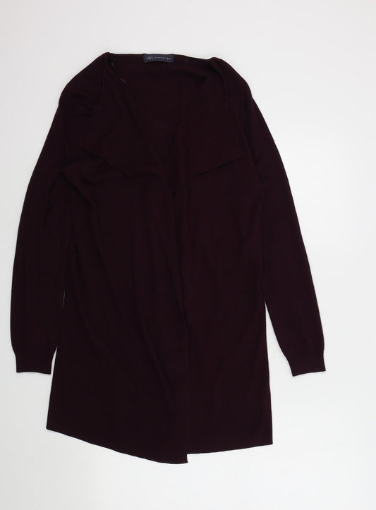 Womens UK Size M M&S Purple Cardigan Jumper