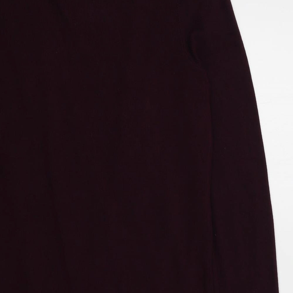 Womens UK Size M M&S Purple Cardigan Jumper