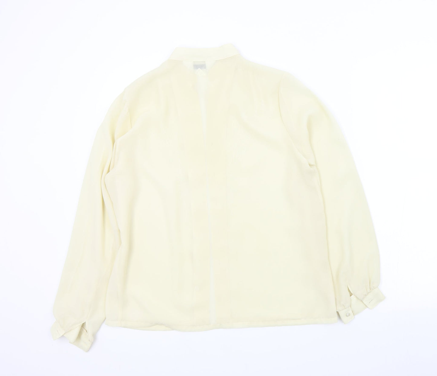 Womens UK Size 12 bellino Beige Basic Button-Up