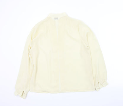Womens UK Size 12 bellino Beige Basic Button-Up