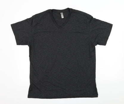 MTL Mens Grey Colourblock   T-Shirt Size XL