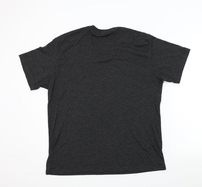 MTL Mens Grey Colourblock   T-Shirt Size XL