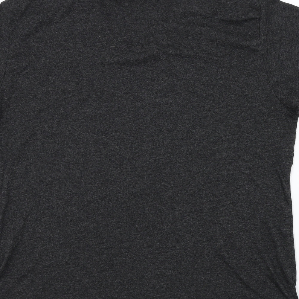 MTL Mens Grey Colourblock   T-Shirt Size XL