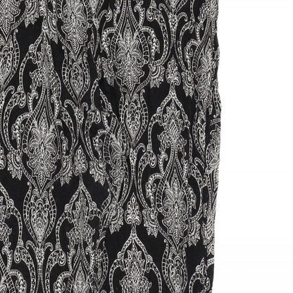 Cynthia Rowley Womens Black Geometric  Jogger Trousers Size XL L29 in