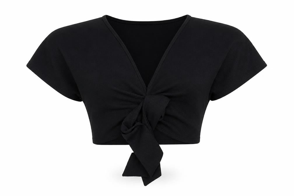 PRETTYLITTLETHING Womens Black   Basic Blouse Size 6