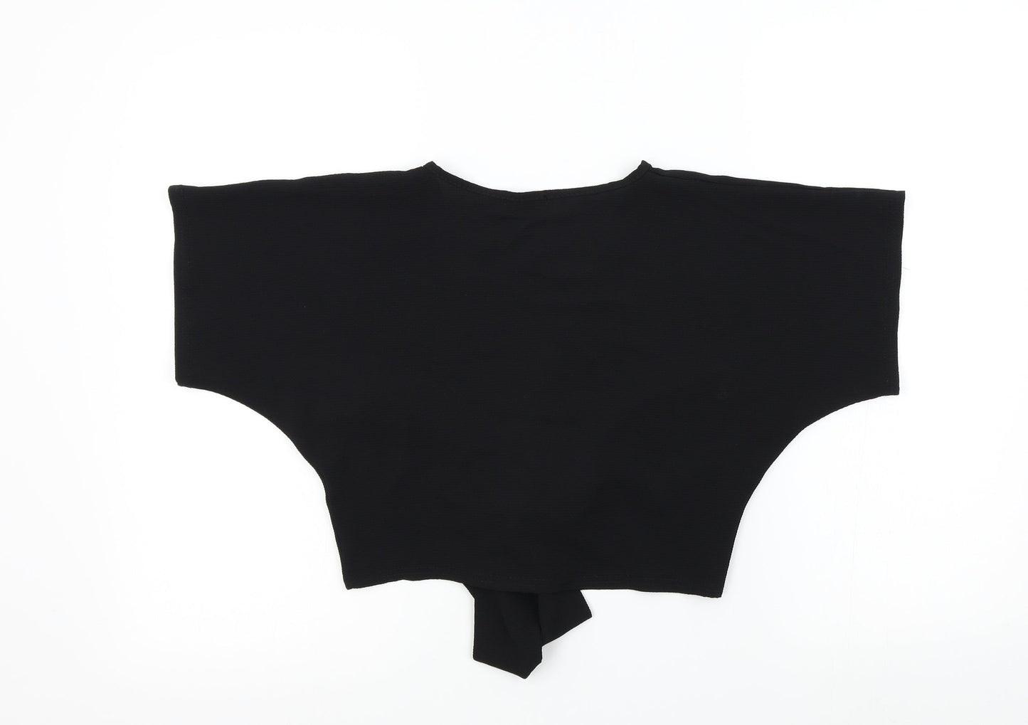 PRETTYLITTLETHING Womens Black   Basic Blouse Size 6