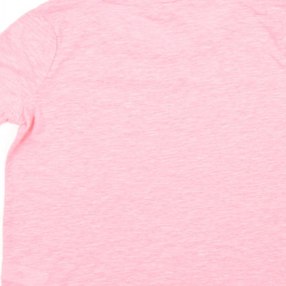 Womens UK Size S RESERVED Pink Basic T-Shirt