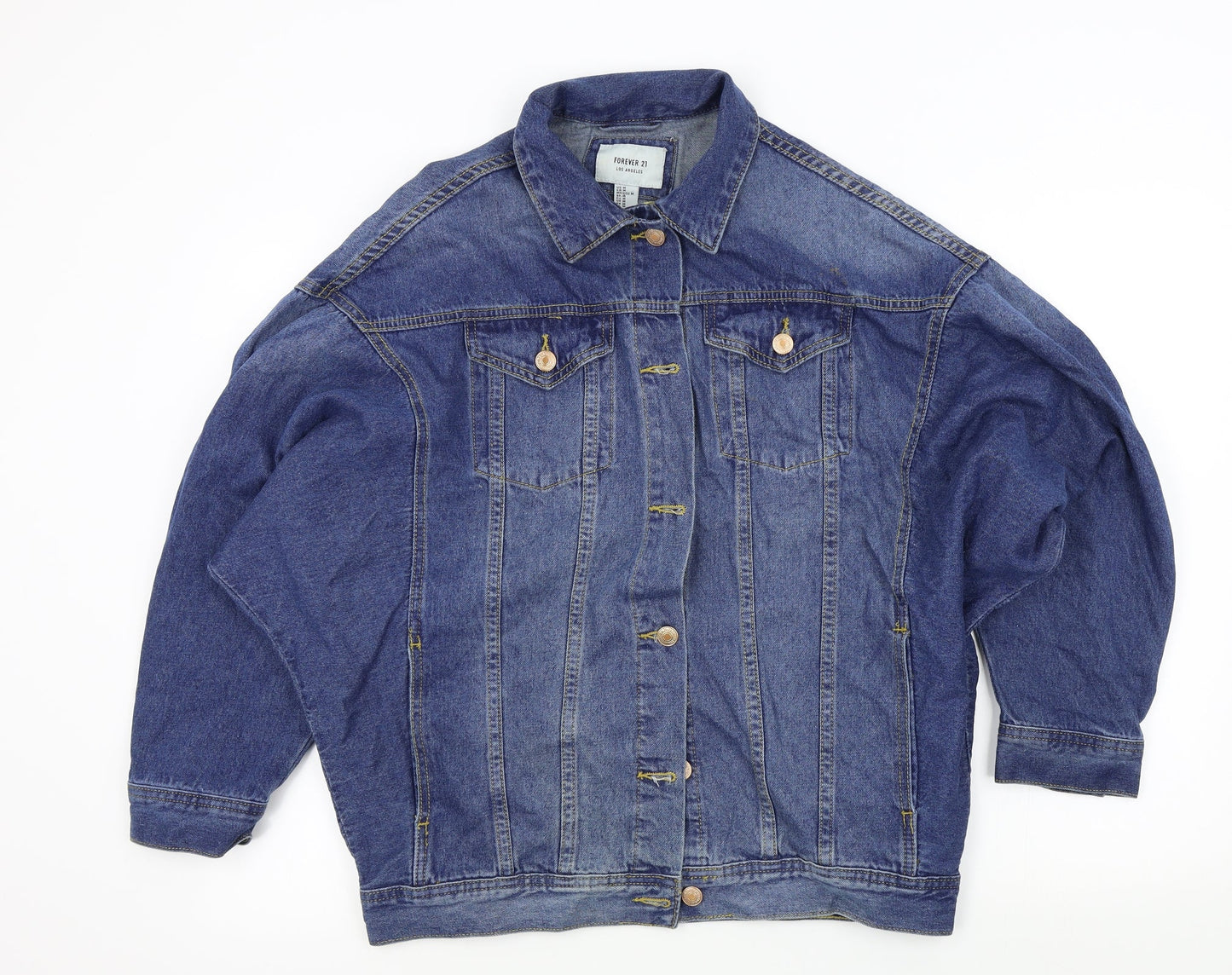 Womens UK Size M FOREVER 21 Blue Jacket