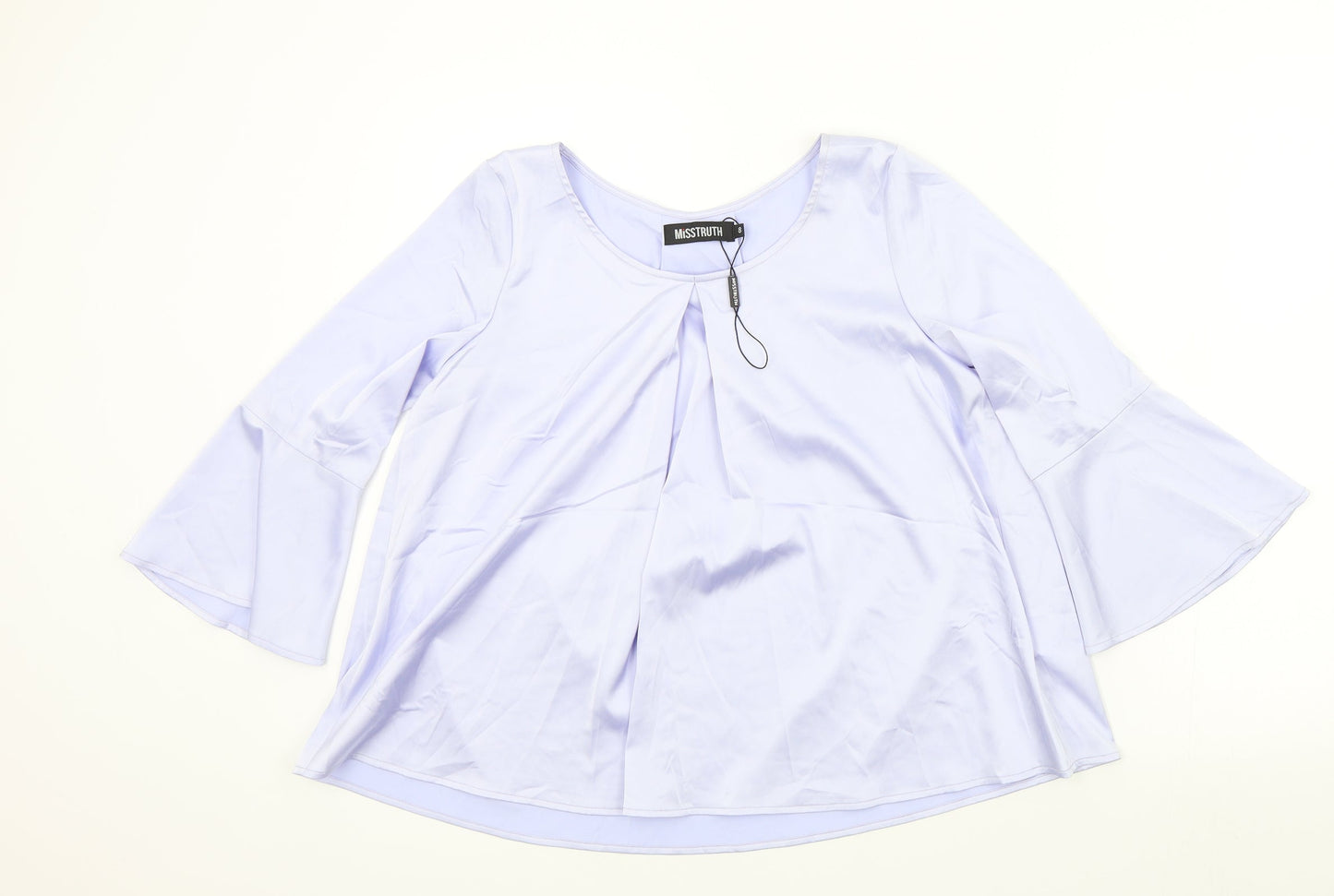 Womens UK Size 8 Misstruth Purple Basic Blouse