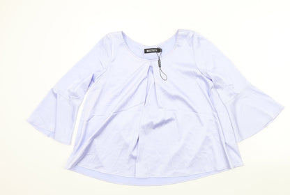 Womens UK Size 8 Misstruth Purple Basic Blouse