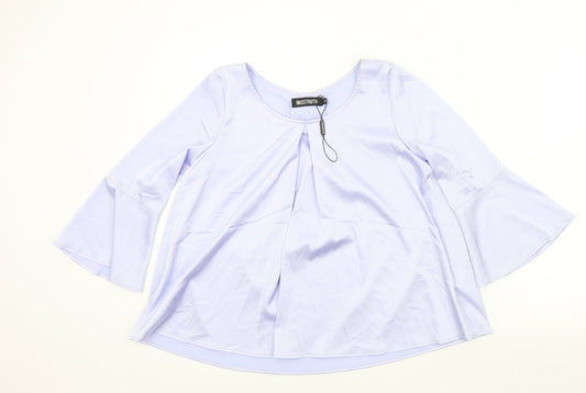Womens UK Size 8 Misstruth Purple Basic Blouse