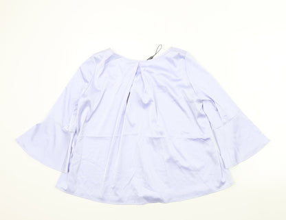 Womens UK Size 8 Misstruth Purple Basic Blouse