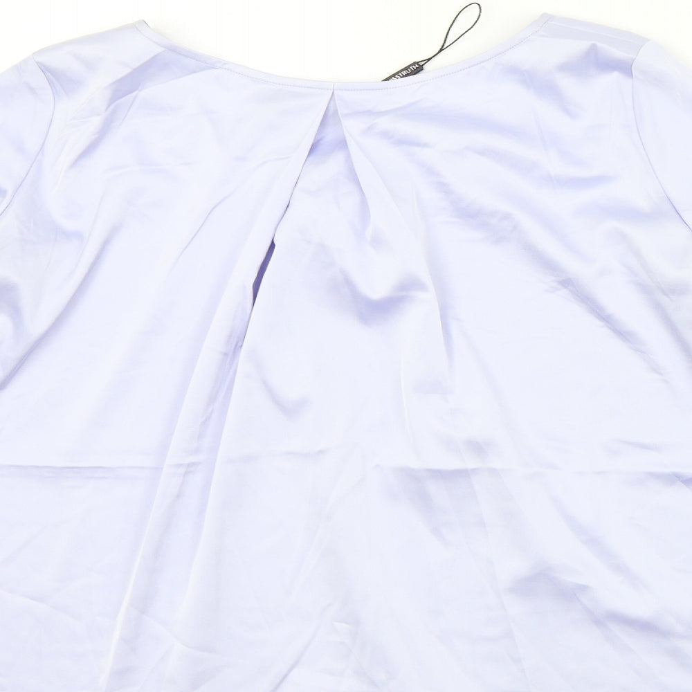 Womens UK Size 8 Misstruth Purple Basic Blouse
