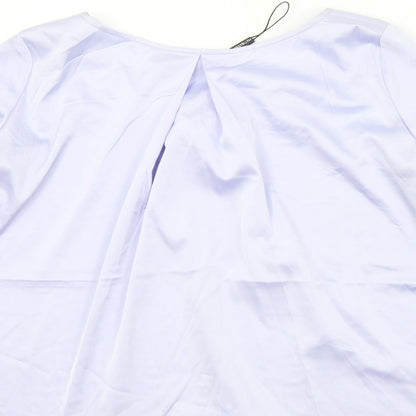 Womens UK Size 8 Misstruth Purple Basic Blouse