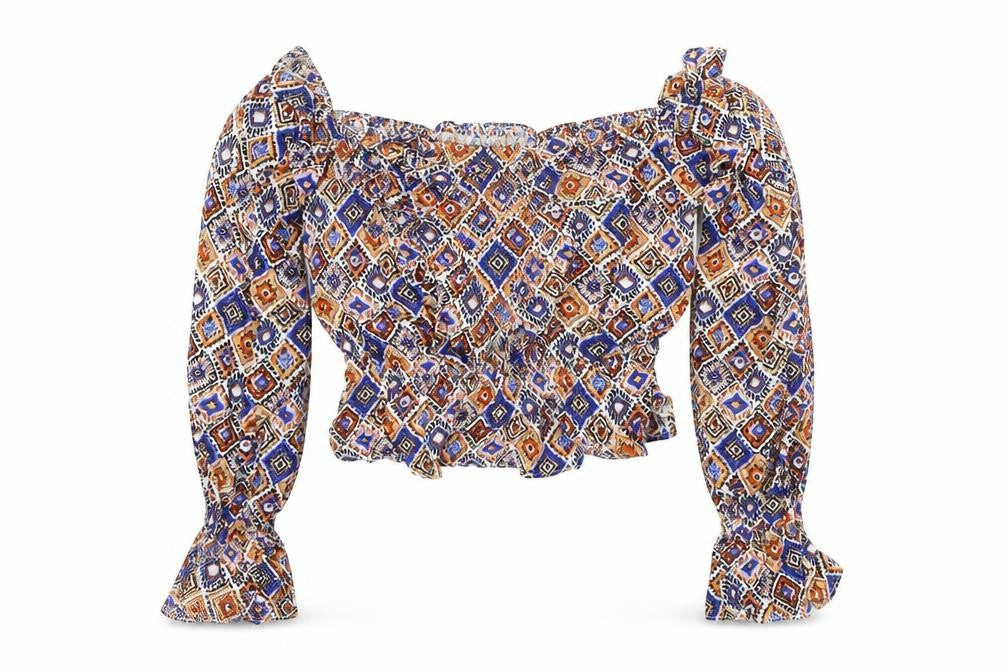 Womens UK Size 8 MISSTRUTH Multicoloured Basic Blouse