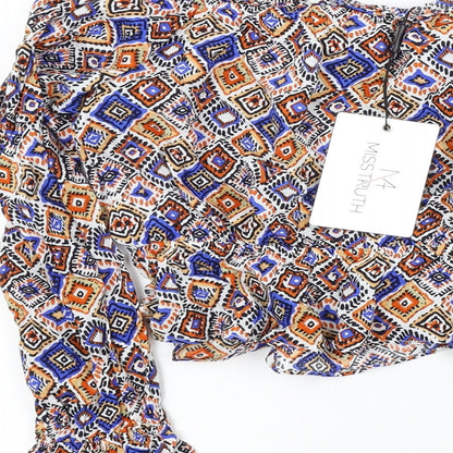 Womens UK Size 8 MISSTRUTH Multicoloured Basic Blouse