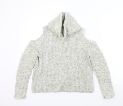 Womens UK Size S New Look Grey Pullover Jumper