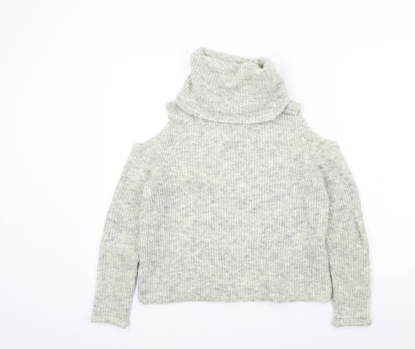 Womens UK Size S New Look Grey Pullover Jumper
