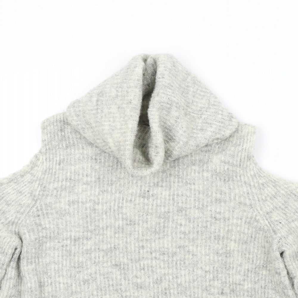 Womens UK Size S New Look Grey Pullover Jumper