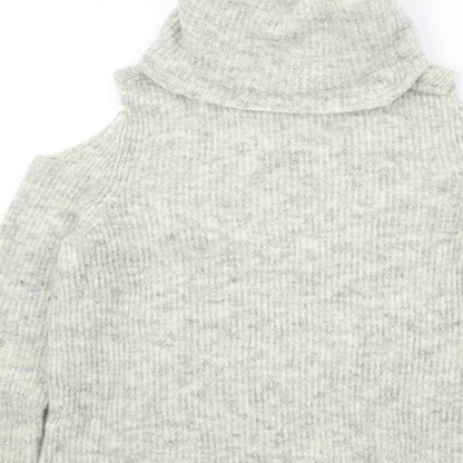 Womens UK Size S New Look Grey Pullover Jumper