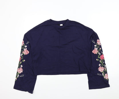 Womens UK Size S H&M Blue Pullover Jumper