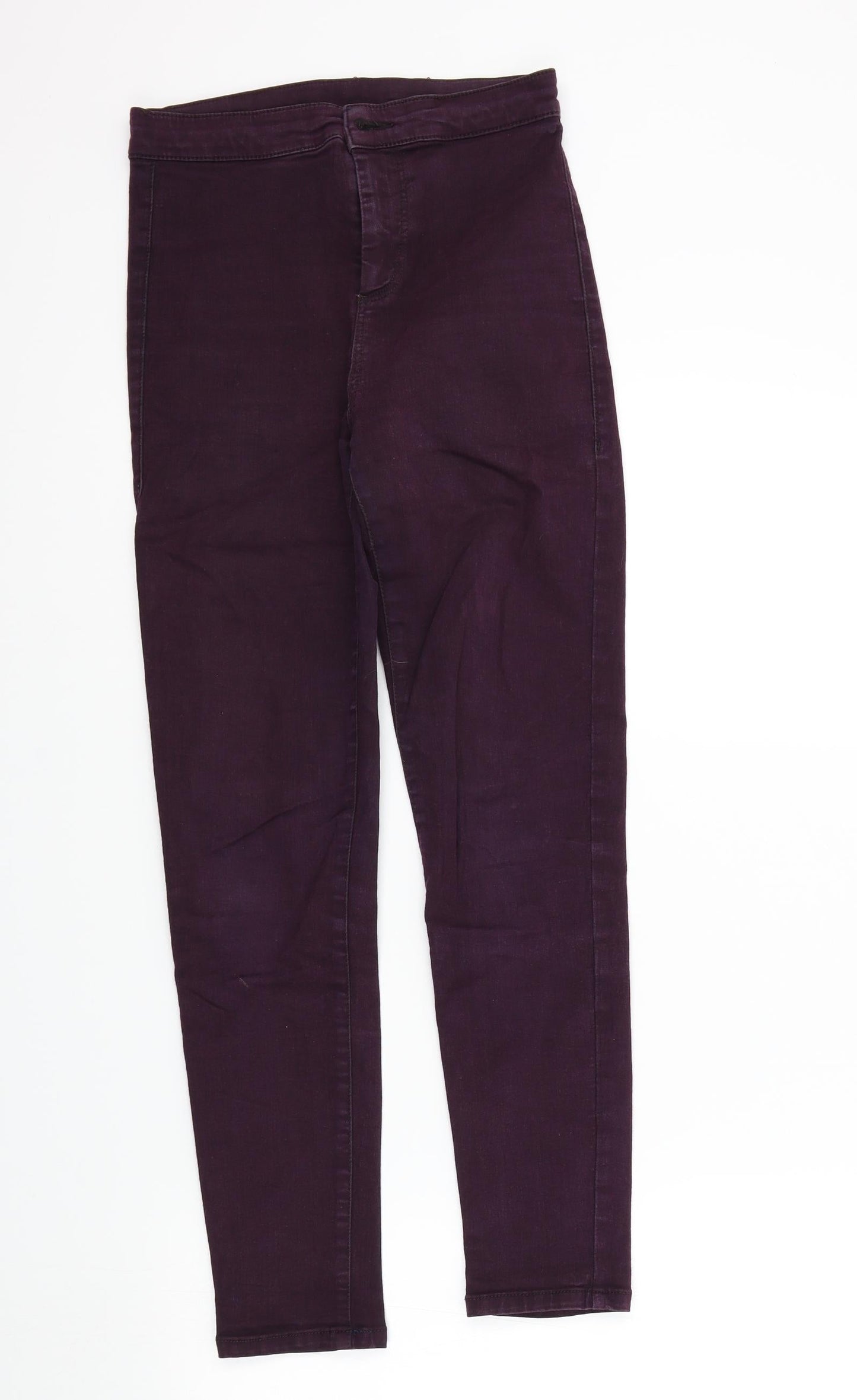 Topshop Womens Purple   Skinny Jeans Size 28 L27 in