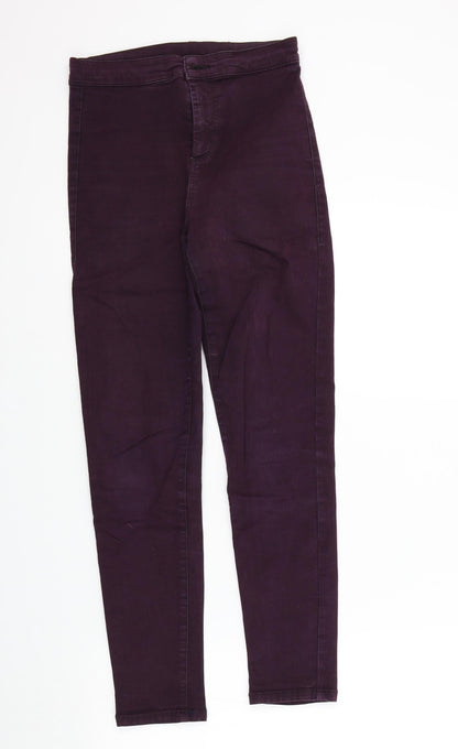 Topshop Womens Purple   Skinny Jeans Size 28 L27 in