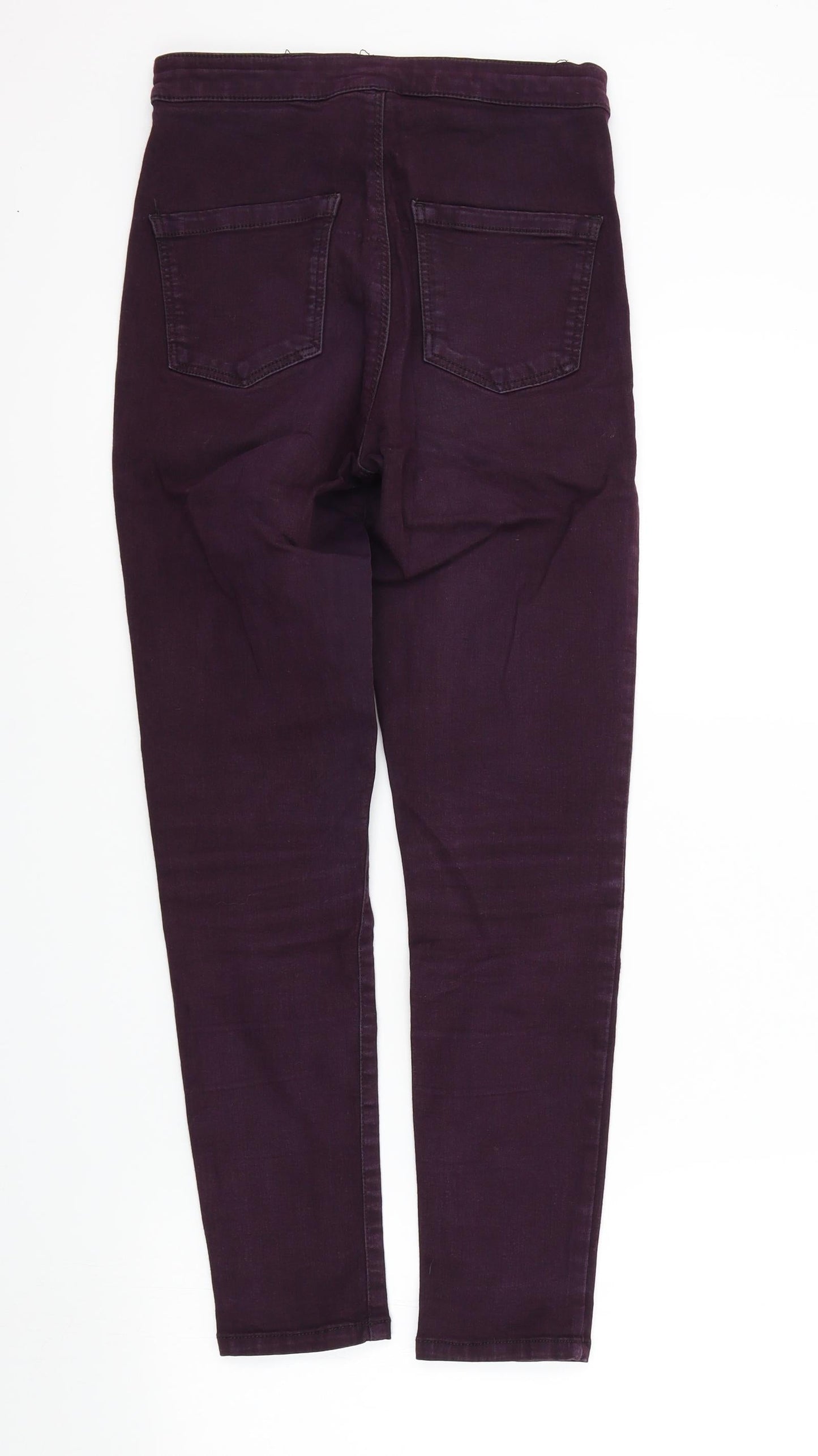 Topshop Womens Purple   Skinny Jeans Size 28 L27 in