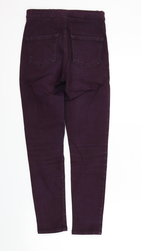 Topshop Womens Purple   Skinny Jeans Size 28 L27 in