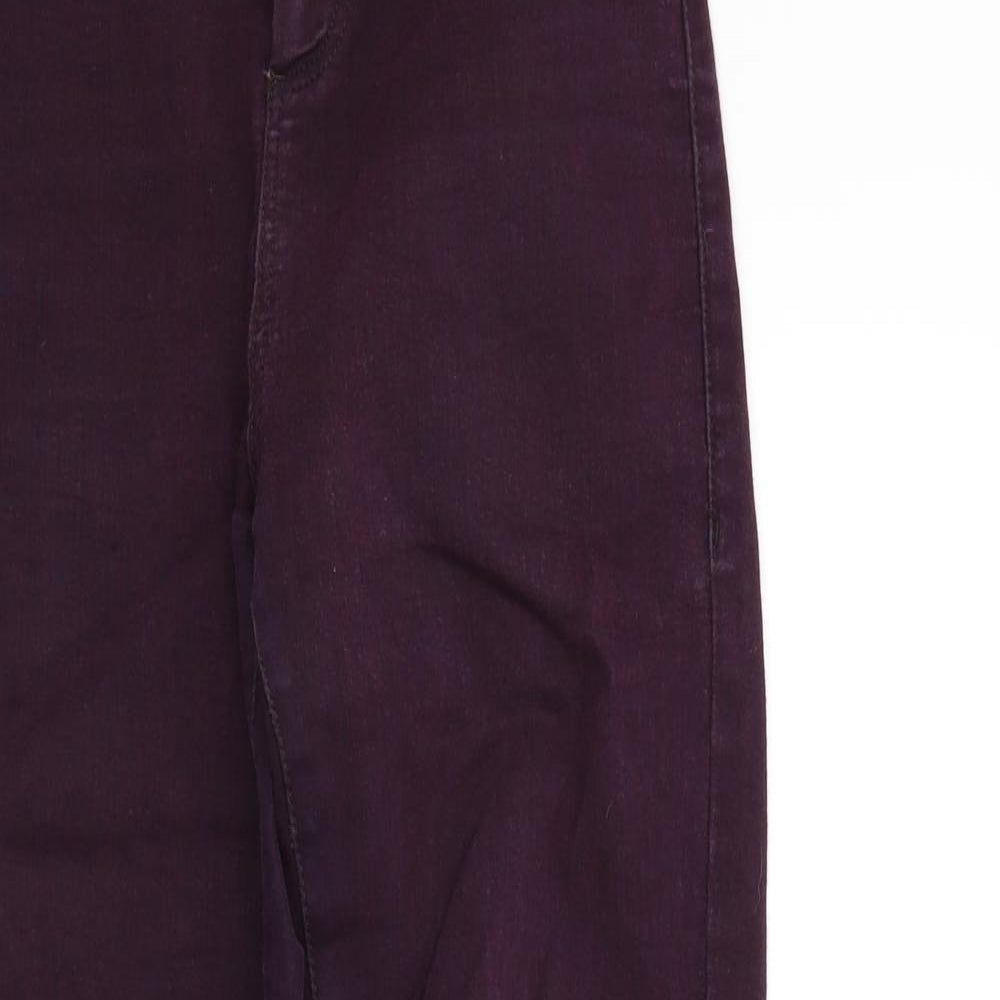 Topshop Womens Purple   Skinny Jeans Size 28 L27 in