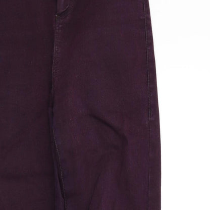 Topshop Womens Purple   Skinny Jeans Size 28 L27 in