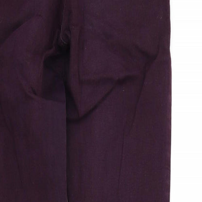 Topshop Womens Purple   Skinny Jeans Size 28 L27 in