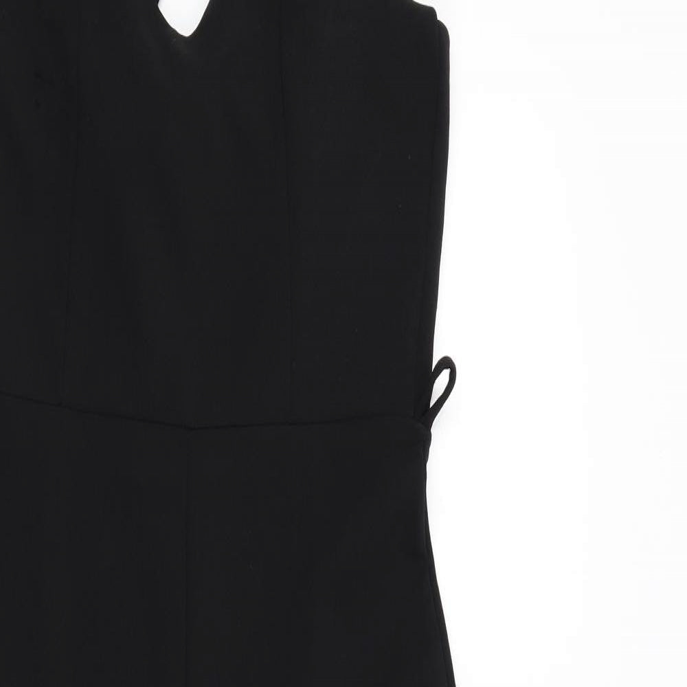 Missguided Womens Black Colourblock  Jumpsuit One-Piece Size 8 L22 in