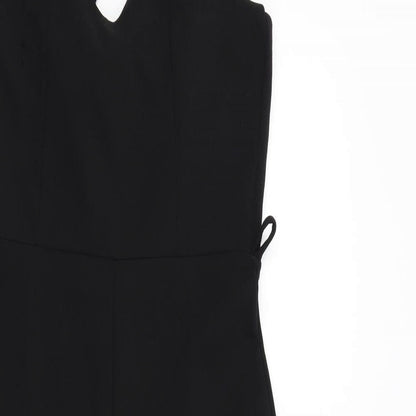 Missguided Womens Black Colourblock  Jumpsuit One-Piece Size 8 L22 in