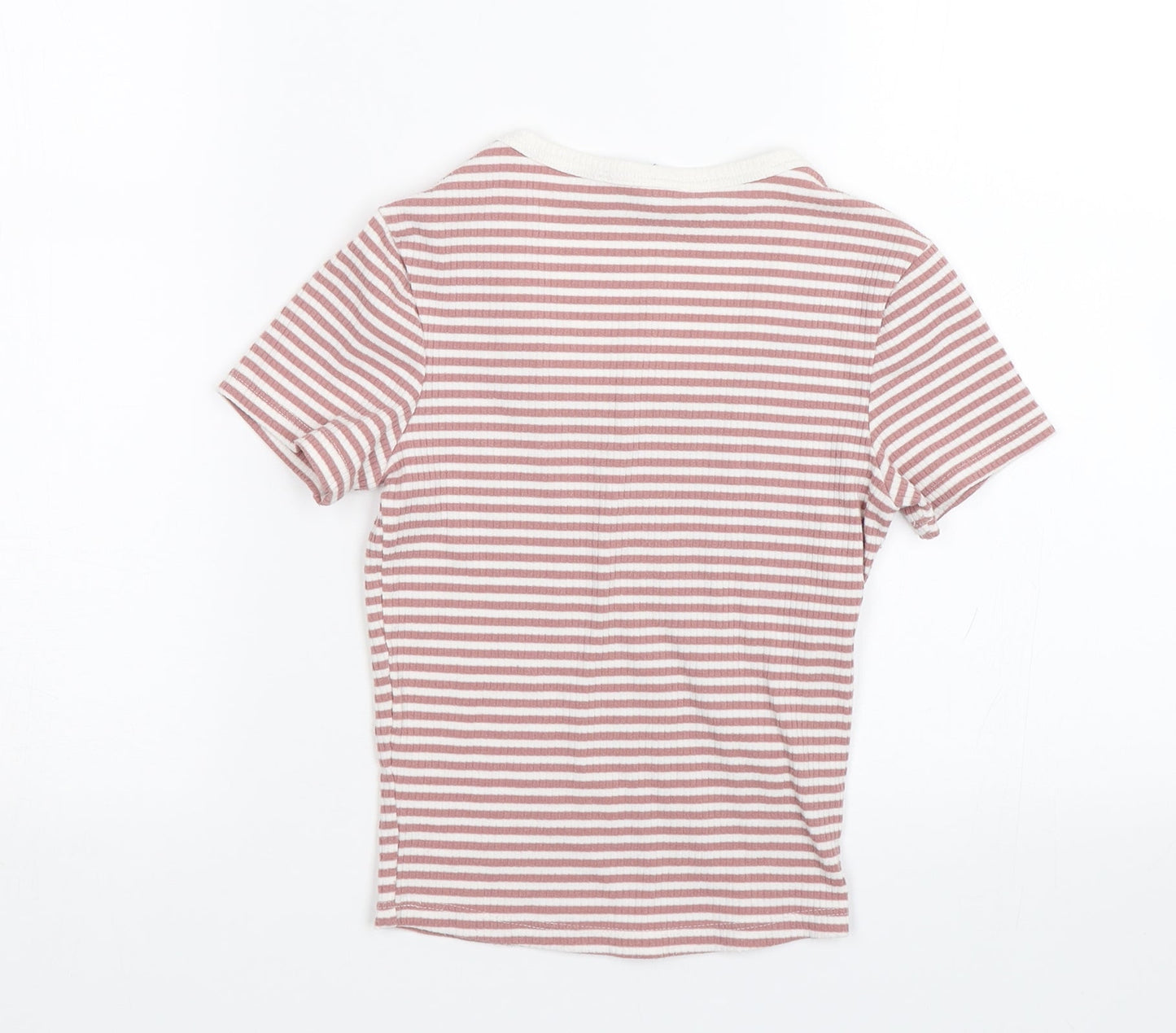 Womens UK Size 2XS TALLY WEiJL Pink Basic T-Shirt