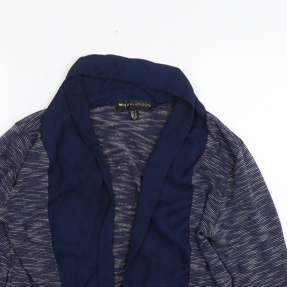 Womens UK Size 8 Mela London Blue Cardigan Jumper