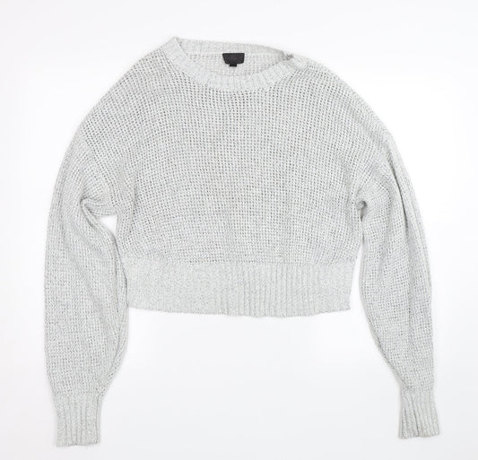 Womens UK Size S Topshop Grey Pullover Jumper