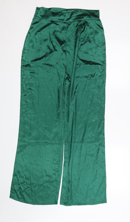 Womens UK Size M Shien Regular Fit  Green Trousers