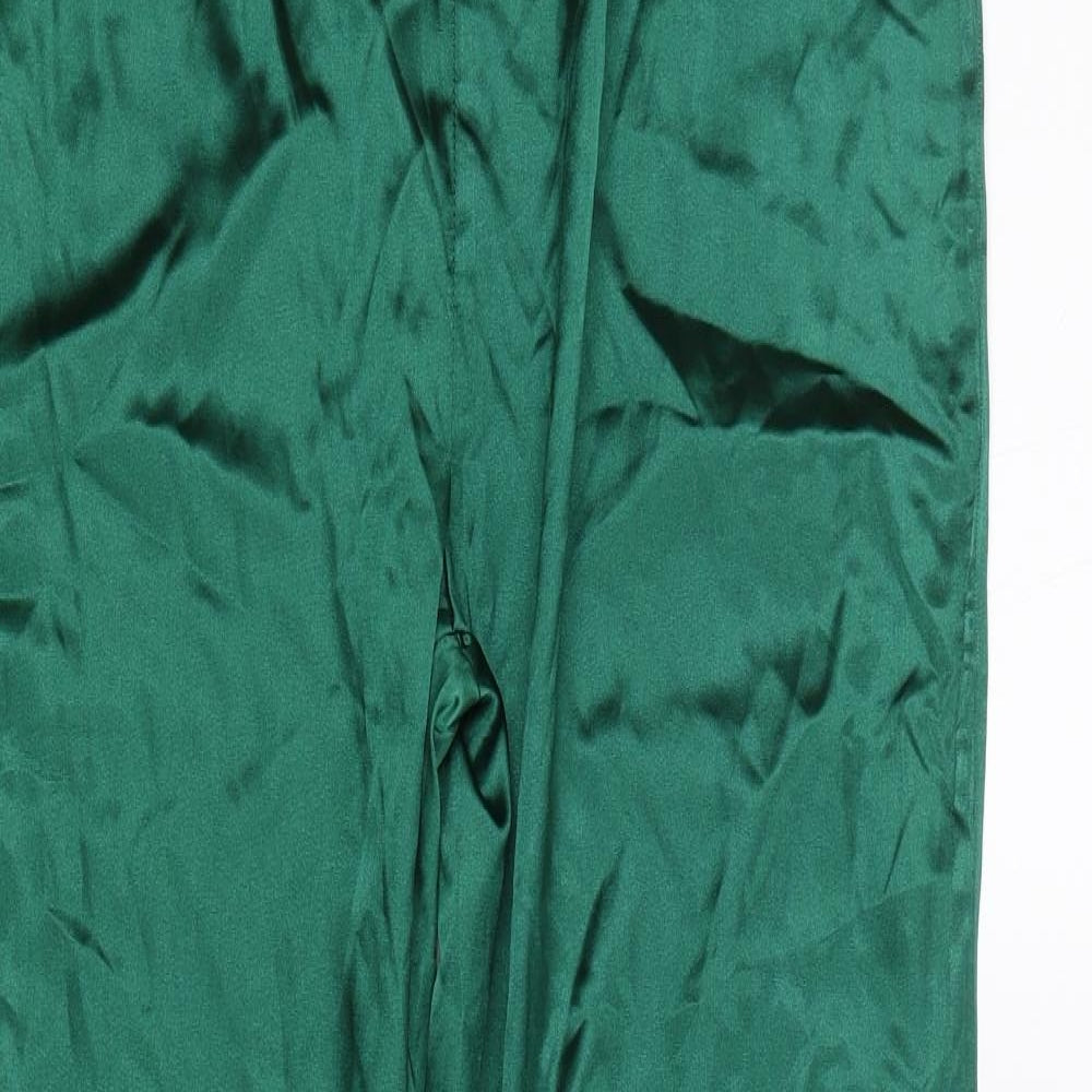 Womens UK Size M Shien Regular Fit  Green Trousers