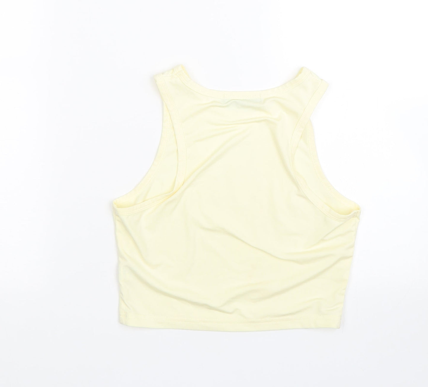 Womens UK Size S Shien Yellow Basic Tank