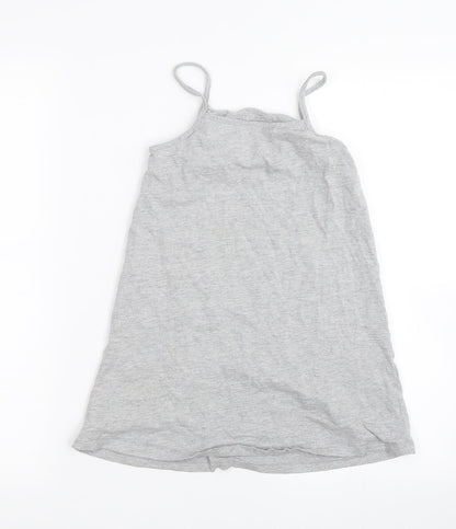 Matalan Girls Grey   Basic Tank Size 7 Years