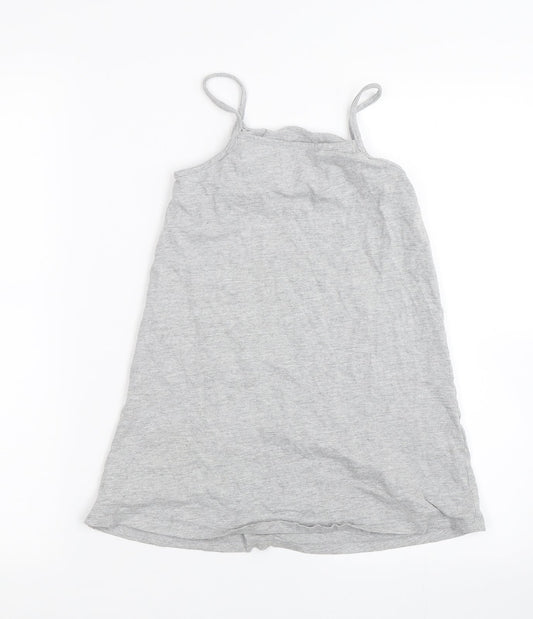 Matalan Girls Grey   Basic Tank Size 7 Years